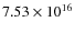 $7.53\times 10^{16}$