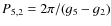 $P_{5,2}=2\pi/(g_5-g_2)$