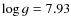$\ensuremath{\log g} = 7.93$
