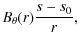 $\displaystyle B_\theta (r)\frac{s-s_0}{r},$