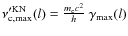 $\nu'^{\rm KN}_{\rm c,max}(l)=\frac{m_{{\rm e}} c^{2}}{h} ~ \gamma_{\rm max}(l)$
