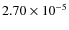 $2.70 \times 10^{-5}$
