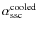 $\alpha_{\rm ssc}^{\rm cooled}$