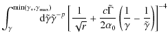 $\displaystyle \int_{\gamma}^{\rm min(\gamma_{\ast},\gamma_{\rm max})} \!\!\!\!\...
...tyle \frac{1}{\gamma}-\displaystyle \frac{1}{\tilde
\gamma}\right) \right]^{-4}$