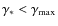 $\gamma_{\ast}<\gamma_{\rm max}$