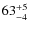$\rm 63^{+5}_{-4}$
