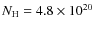$N_{\rm H}=4.8\times 10^{20}$
