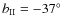 $b_{\rm II}=-37^\circ$