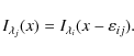 \begin{displaymath}
I_{\lambda_j}(x) = I_{\lambda_i}(x- \varepsilon_{ij}).
\end{displaymath}