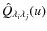 ${\hat Q}_{\lambda_i \lambda_j}(u)$