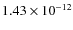 $1.43\times10^{-12}$
