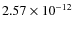 $2.57\times10^{-12}$