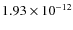 $1.93\times10^{-12}$
