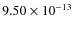 $9.50\times10^{-13}$