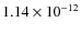 $1.14\times10^{-12}$
