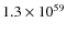 $1.3\times 10^{59}$