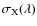 $\sigma_{\rm X}(\lambda)$
