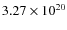 $3.27\times 10^{20}$