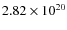 $2.82\times 10^{20}$