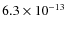 $6.3\times 10^{-13}$