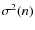 $\sigma^2(n)$