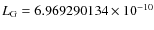 $L_{\rm G}=6.969290134\times 10^{-10}$