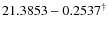 $21.3853-0.2537^{\dag }$