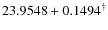 $23.9548+0.1494^{\dag }$