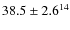$38.5\pm2.6^{14}$