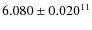 $6.080\pm0.020^{11}$