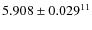 $5.908\pm0.029^{11}$
