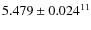 $5.479\pm0.024^{11}$