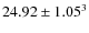 $24.92\pm1.05^{3}$