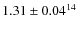 $1.31\pm0.04^{14}$