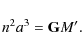 \begin{displaymath}n^2a^3 = {\tt\textbf{G}} M'.
\end{displaymath}