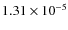 $ 1.31 \times 10^{-5}$