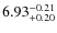 $\rm 6.93_{+0.20}^{-0.21}$