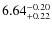 $\rm 6.64_{+0.22}^{-0.20}$