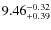 $\rm 9.46_{+0.39}^{-0.32}$