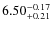 $\rm 6.50_{+0.21}^{-0.17}$
