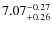 $\rm 7.07_{+0.26}^{-0.27}$
