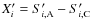 $X_i^\prime = S_{i,\rm A}^\prime - S_{i,\rm C}^\prime$