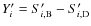$Y_i^\prime = S_{i,\rm B}^\prime - S_{i,\rm D}^\prime$