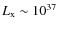 $L_{\rm x}\sim10^{37}$