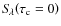 $S\!_{\lambda}\!\left(\tau_{\rm c}=0\right)$