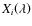 $X_i\!\left(\lambda\right)$