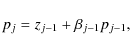 \begin{displaymath}p_{j} = z_{j-1} + \beta_{j-1} p_{j-1} ,
\end{displaymath}
