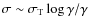$\sigma\sim \sigma_{\rm T} \log \gamma / \gamma$