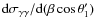 ${\rm d}\sigma_{\gamma\gamma}/{\rm d}(\beta\cos\theta'_1)$