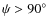 $\psi>90\hbox{$^\circ$ }$